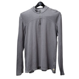 Agave Denim Quarter Zip Jersey Pullover Shirt Men's Size XL Excellent Condition